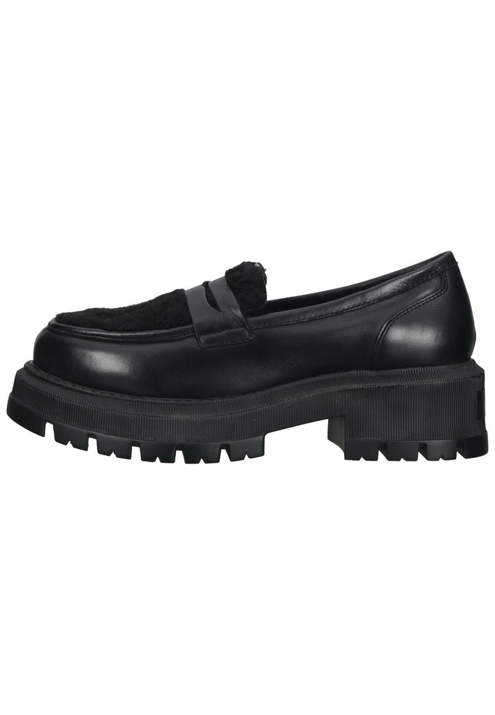 Lazamani Slipper Leder Schwarz