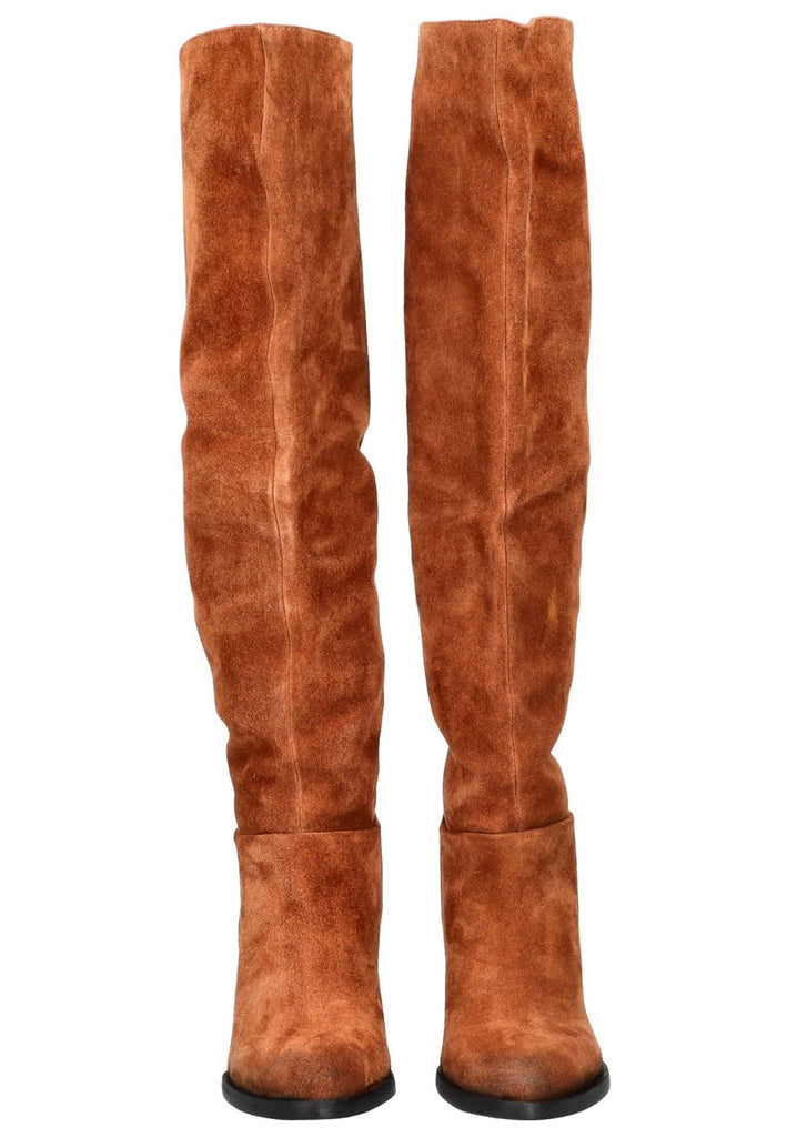 Lazamani Stiefel Leder Cognac