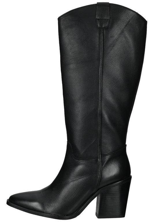 Lazamani Stiefel Leder Schwarz