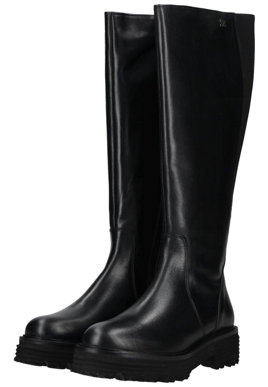 Lazamani Stiefel Leder Schwarz