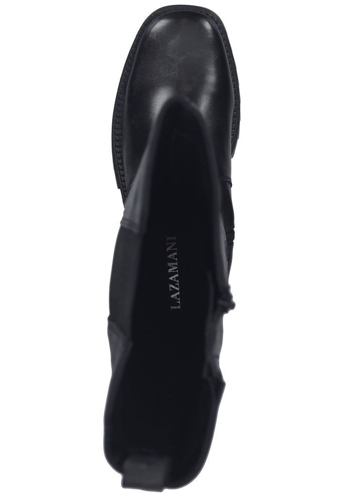 Lazamani Stiefel Leder/Textil Schwarz