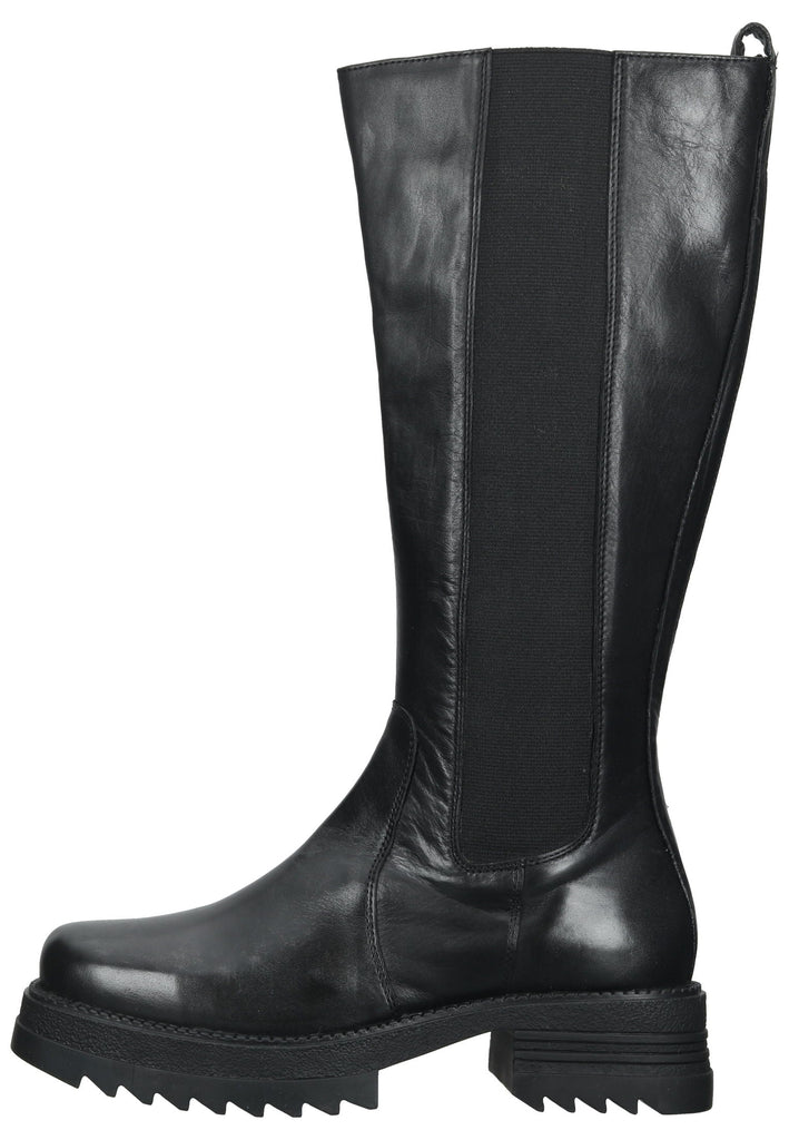 Lazamani Stiefel Leder/Textil Schwarz