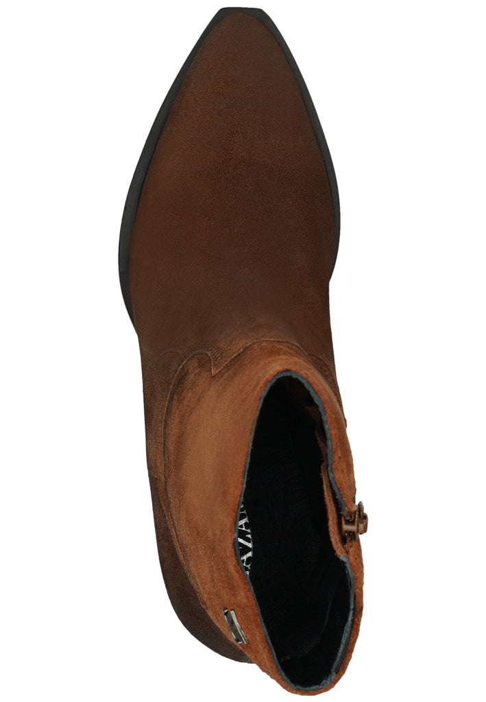 Lazamani Stiefelette Leder Cognac Warmfutter