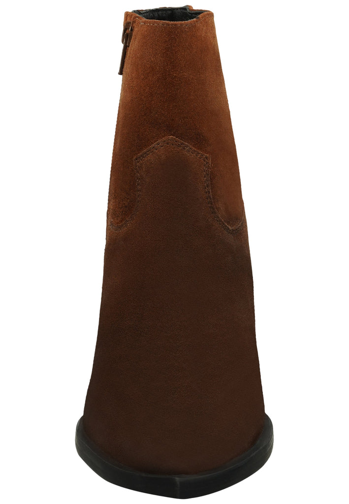 Lazamani Stiefelette Leder Cognac Warmfutter