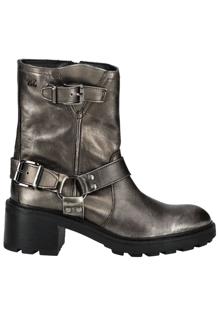 Lazamani Stiefelette Leder Pewter