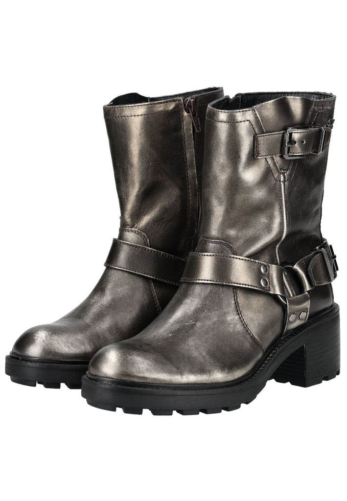Lazamani Stiefelette Leder Pewter