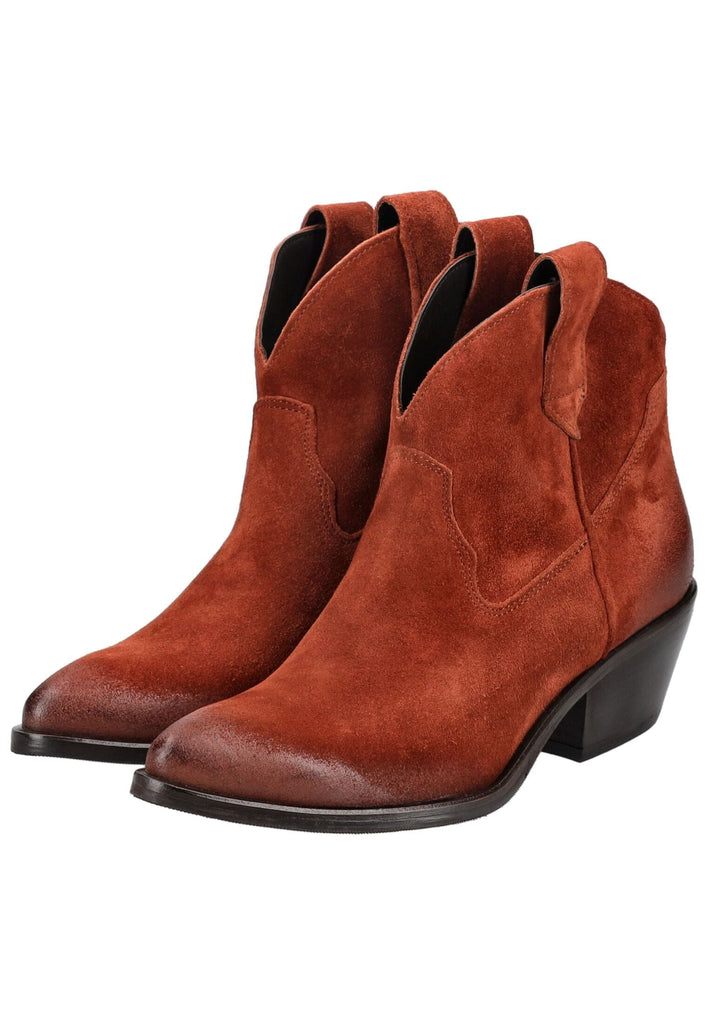 Lazamani Stiefelette Leder Rot