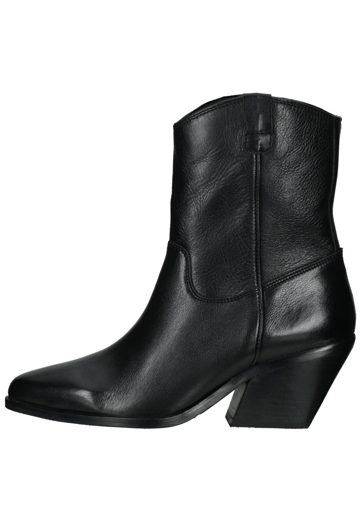 Lazamani Stiefelette Leder Schwarz