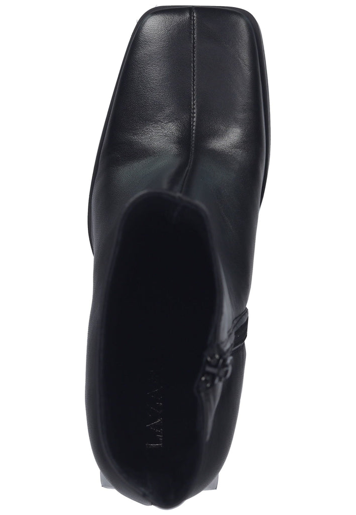 Lazamani Stiefelette Leder Schwarz