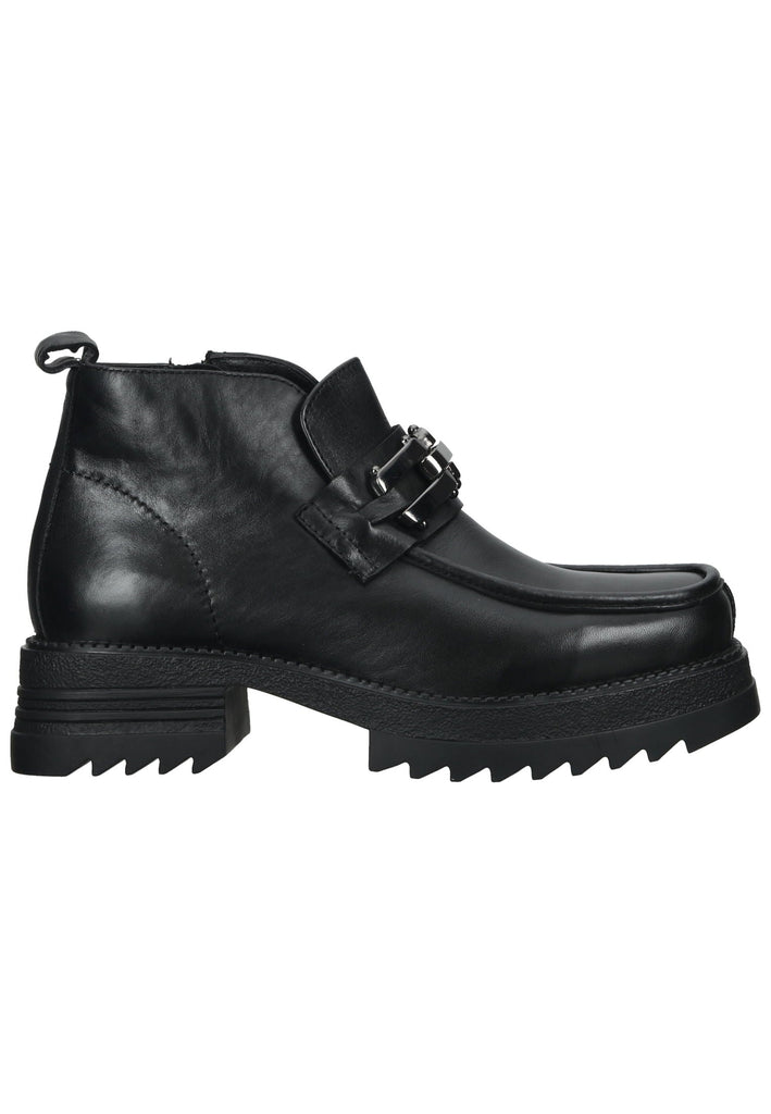 Lazamani Stiefelette Leder Schwarz