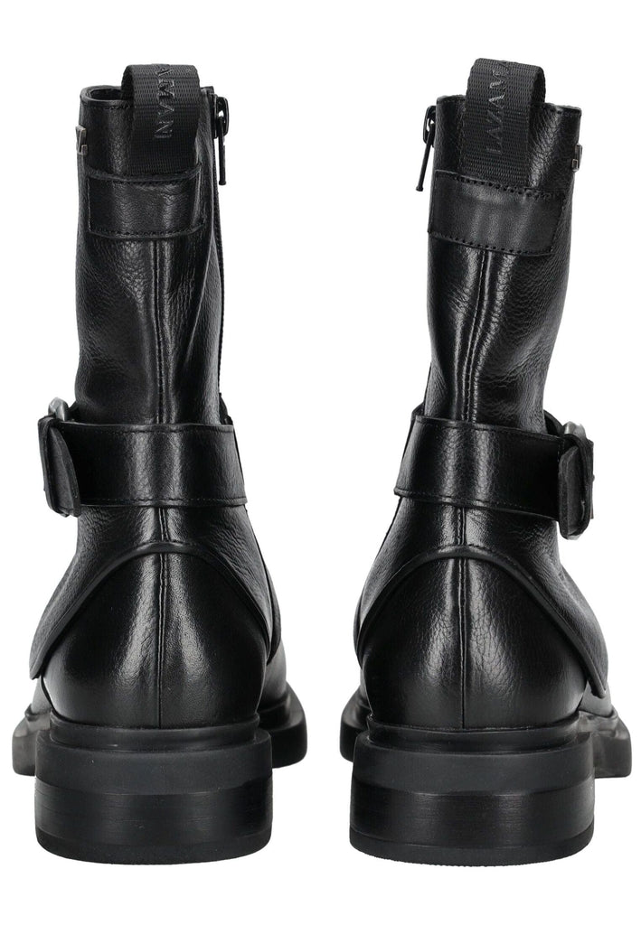Lazamani Stiefelette Leder Schwarz