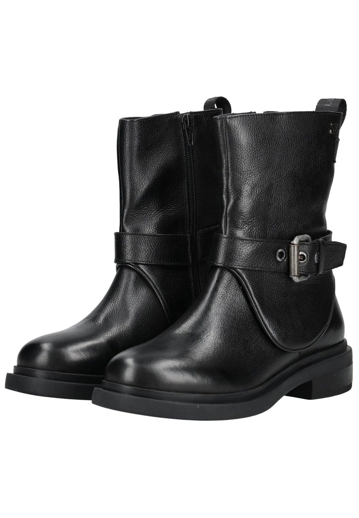 Lazamani Stiefelette Leder Schwarz