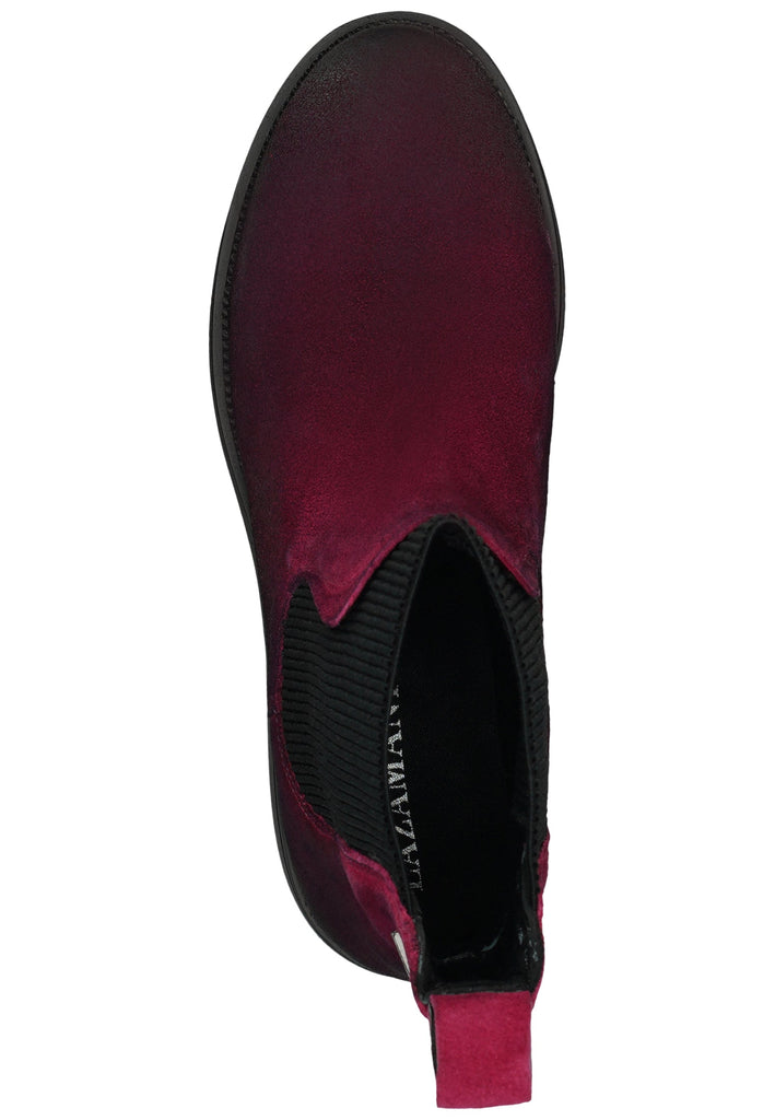 Lazamani Stiefelette Leder/Textil Fuchsia