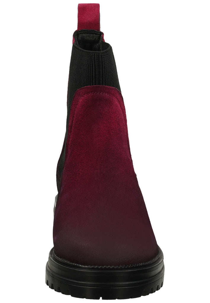 Lazamani Stiefelette Leder/Textil Fuchsia