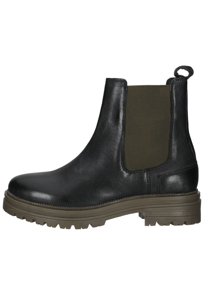 Lazamani Stiefelette Leder/Textil Khaki