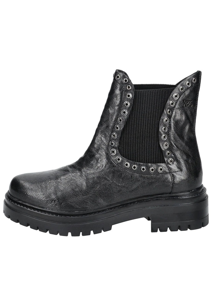Lazamani Stiefelette Leder/Textil Schwarz