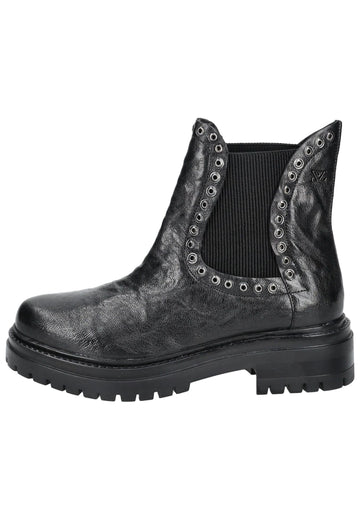 Lazamani Stiefelette Leder/Textil Schwarz