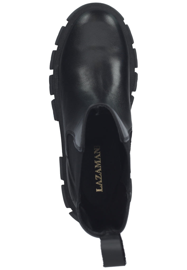 Lazamani Stiefelette Leder/Textil Schwarz