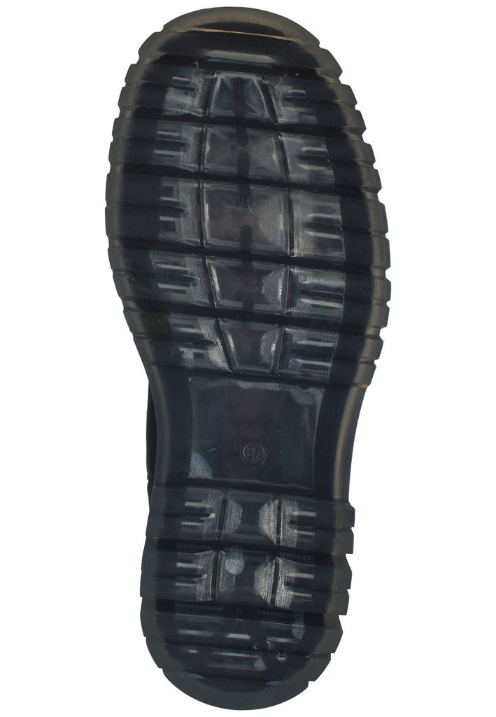 Lazamani Stiefelette Leder/Textil Schwarz