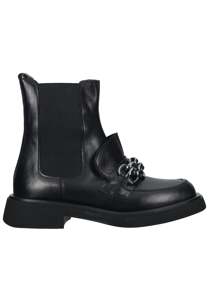 Lazamani Stiefelette Leder/Textil Schwarz