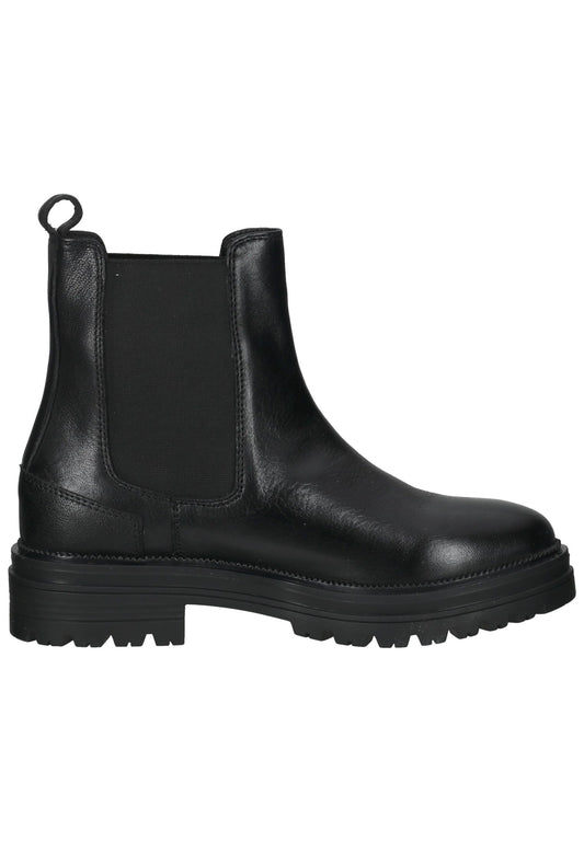 Lazamani Stiefelette Leder/Textil Schwarz