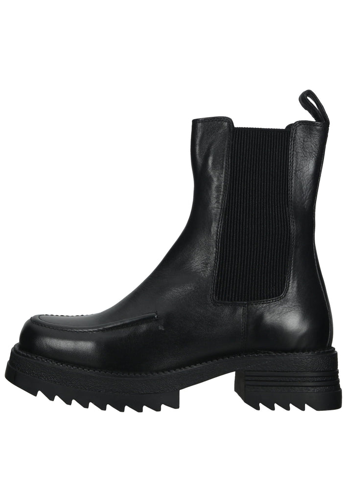 Lazamani Stiefelette Leder/Textil Schwarz