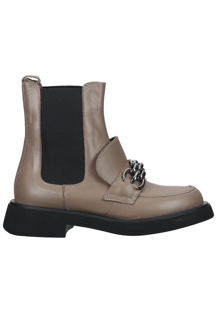 Lazamani Stiefelette Leder/Textil Taupe