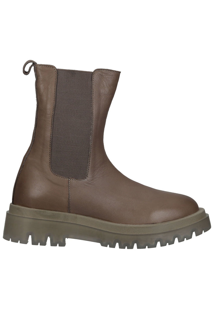 Lazamani Stiefelette Leder/Textil Taupe