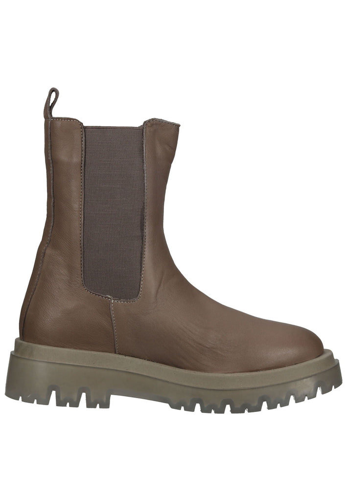 Lazamani Stiefelette Leder/Textil Taupe
