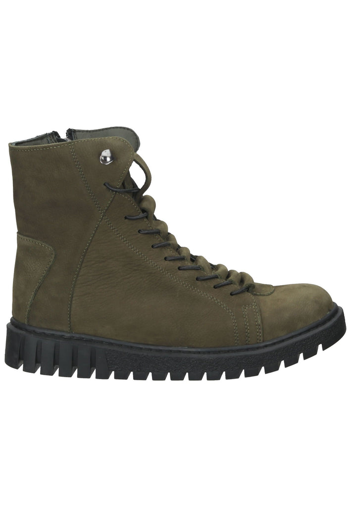 Lazamani Stiefelette Nubukleder Grün