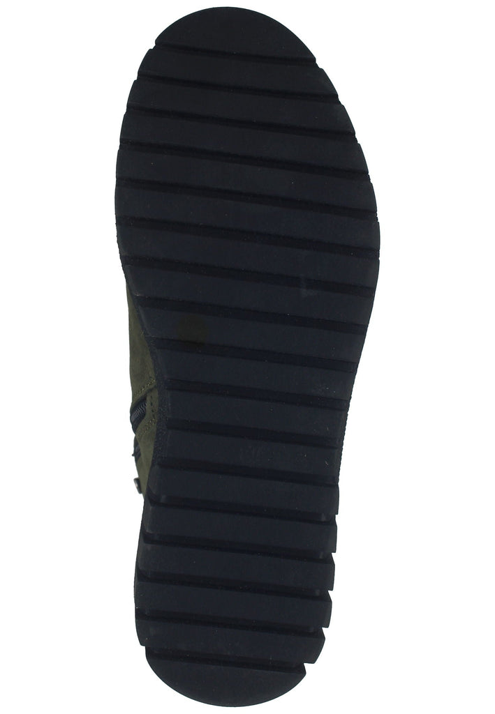 Lazamani Stiefelette Nubukleder/Textil Grün