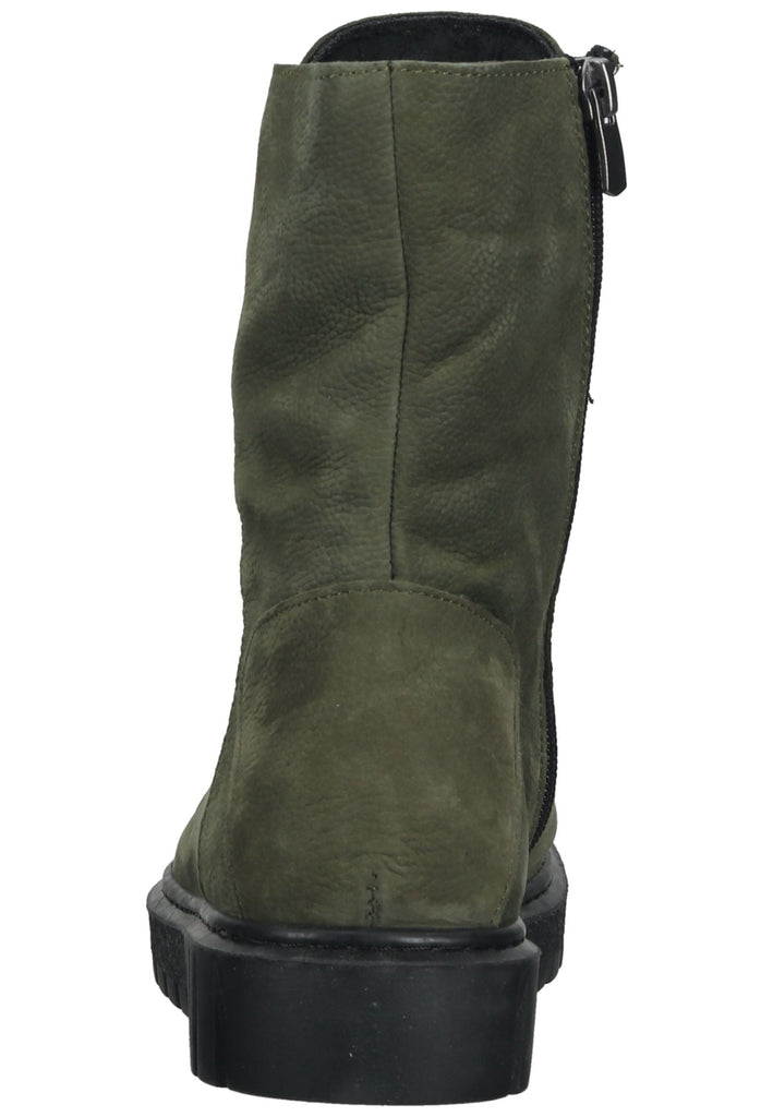 Lazamani Stiefelette Nubukleder/Textil Grün