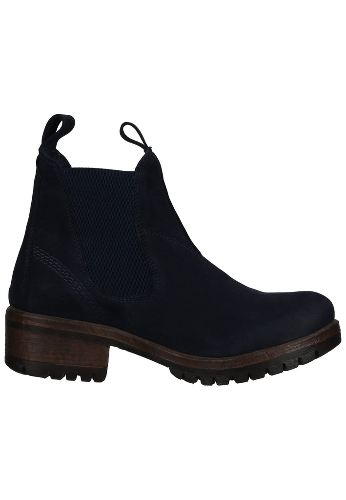 Lazamani Stiefelette Nubukleder/Textil Jeans