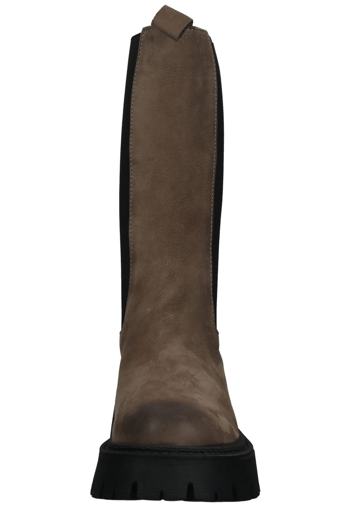 Lazamani Stiefelette Nubukleder/Textil Taupe