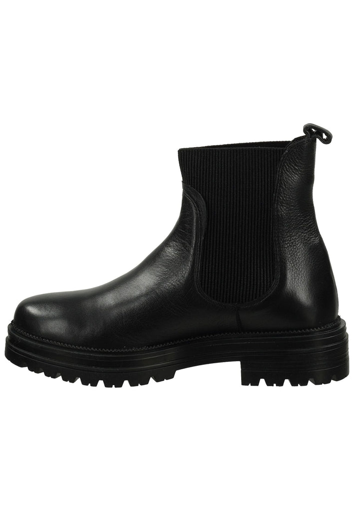 Stiefeletten Lazamani Stiefelette Leder/Textil Schwarz