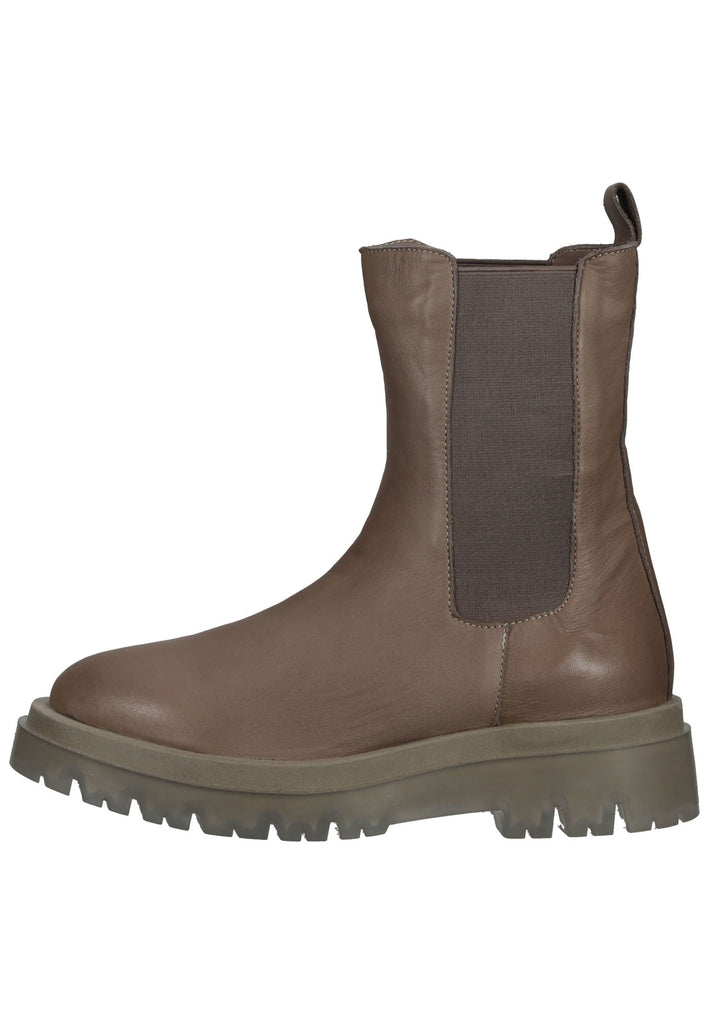 Stiefeletten Lazamani Stiefelette Leder/Textil Taupe