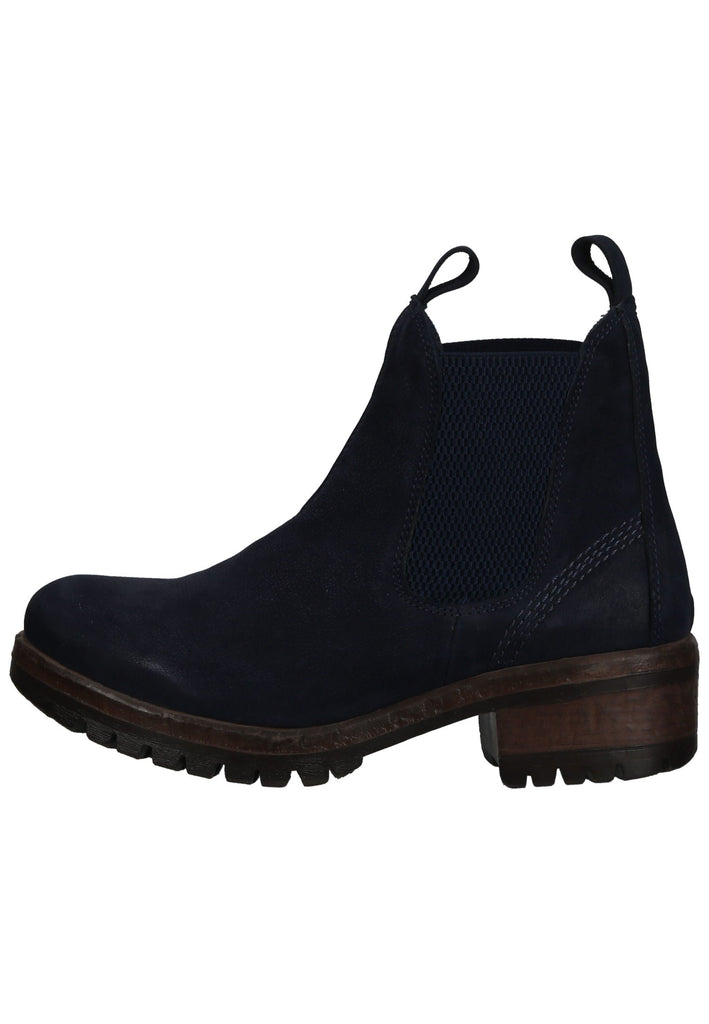 Stiefeletten Lazamani Stiefelette Nubukleder/Textil Jeans