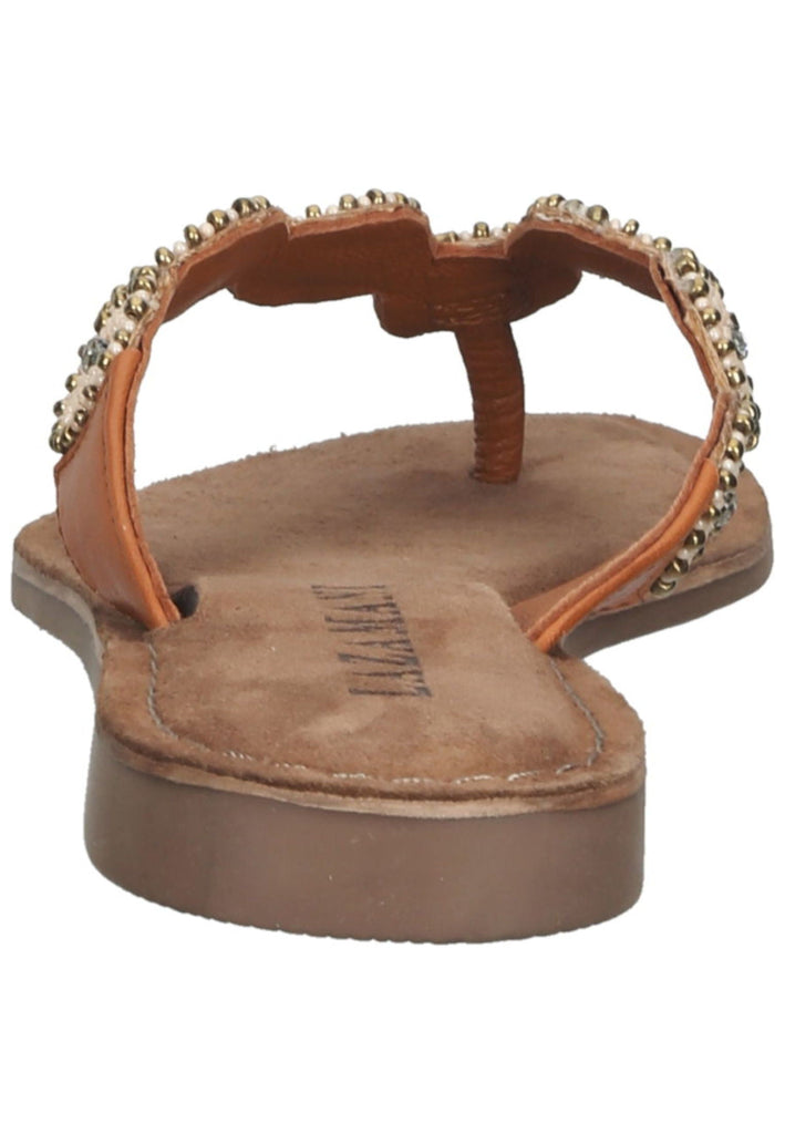 Lazamani Zehensteg Leder Braun