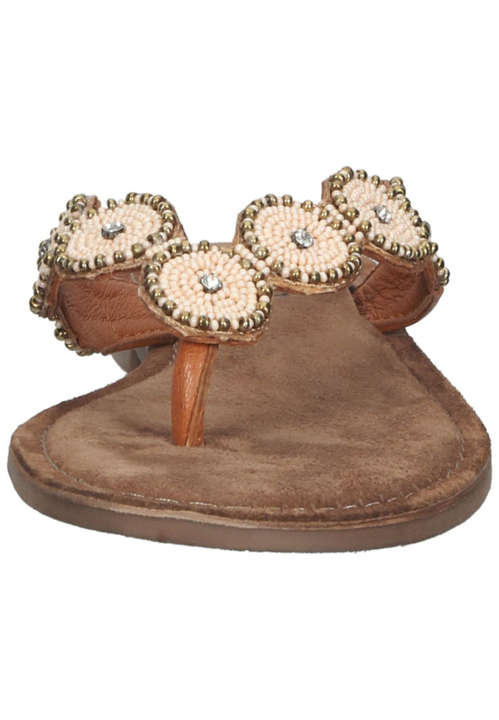 Lazamani Zehensteg Leder Braun