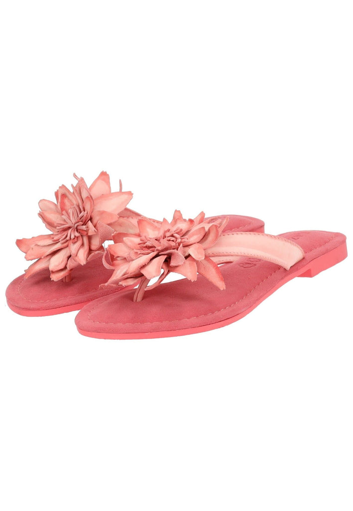 Lazamani Zehensteg Leder Coral