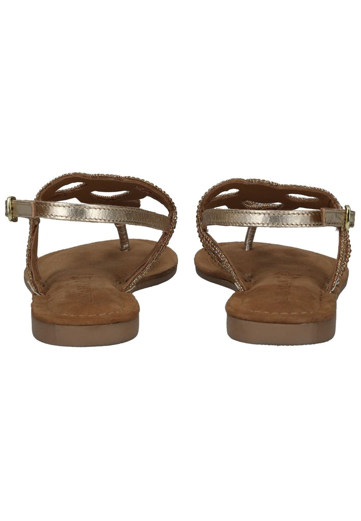 Lazamani Zehensteg Leder Gold