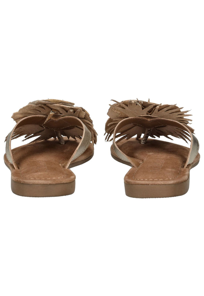 Lazamani Zehensteg Leder Gold