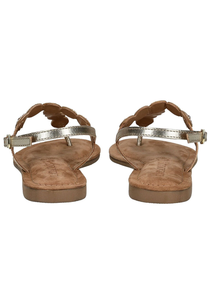 Lazamani Zehensteg Leder Gold