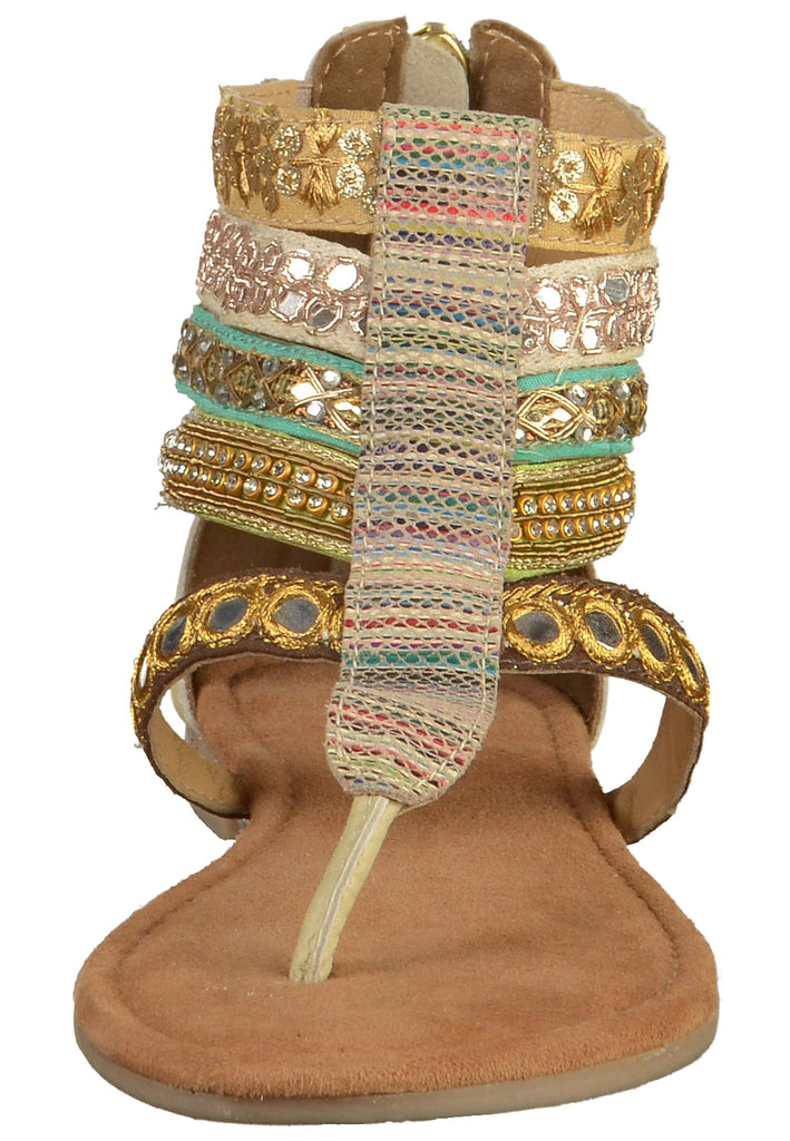 Lazamani Zehensteg Leder Grün