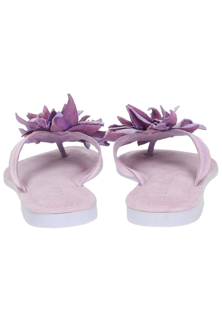 Lazamani Zehensteg Leder Lilac