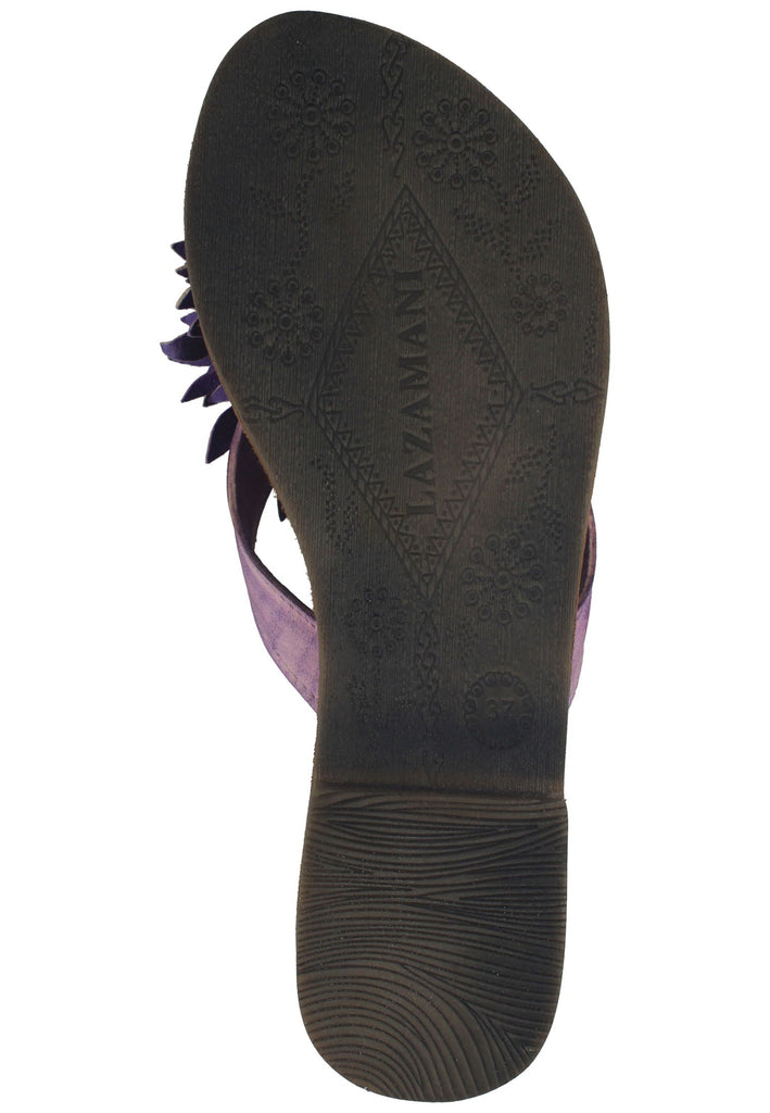 Lazamani Zehensteg Leder Lilac