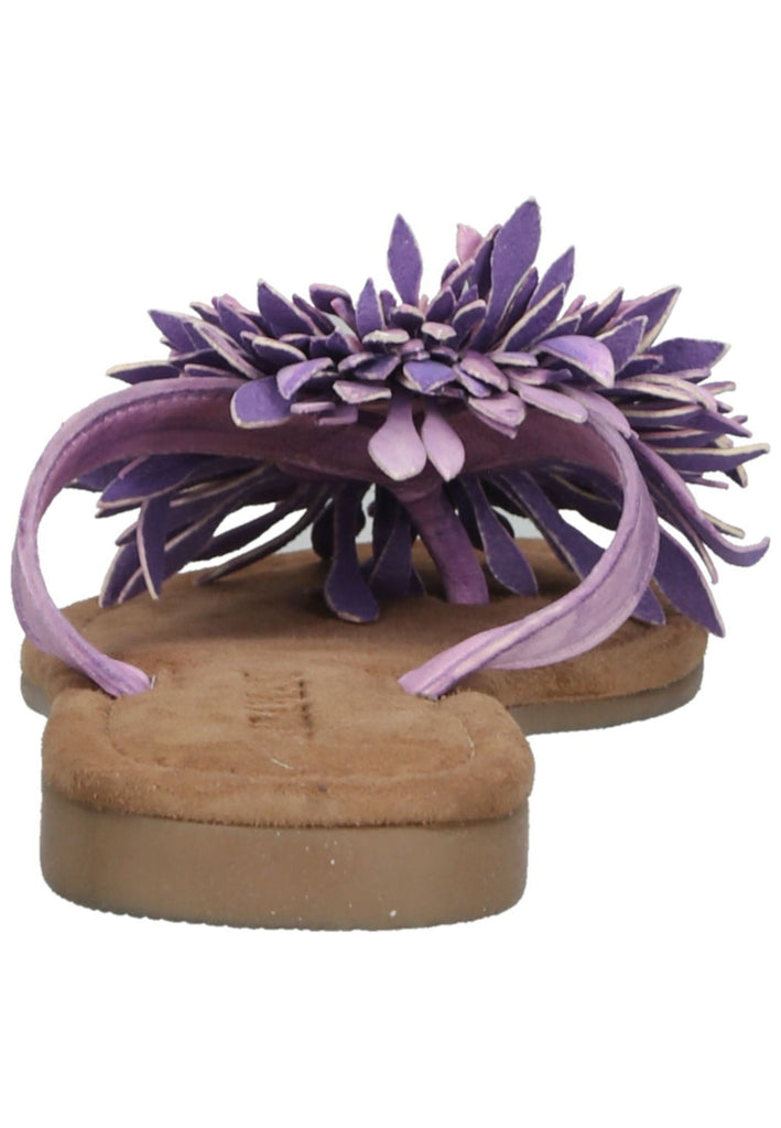 Lazamani Zehensteg Leder Lilac