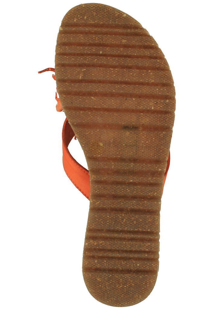 Lazamani Zehensteg Leder Orange