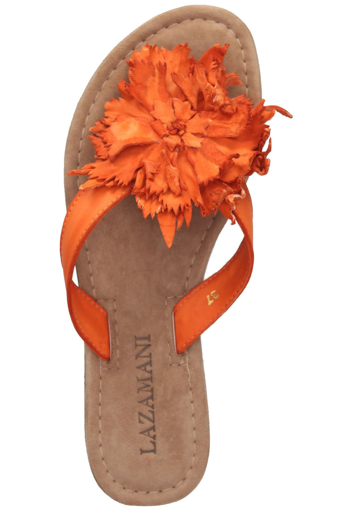 Lazamani Zehensteg Leder Orange