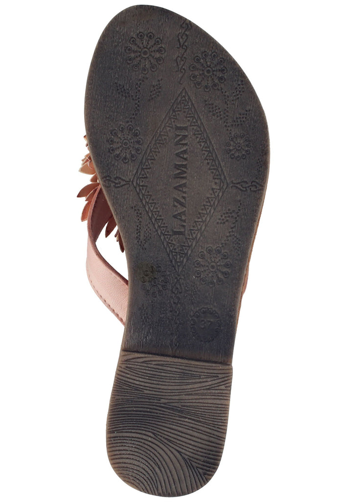 Lazamani Zehensteg Leder Peach